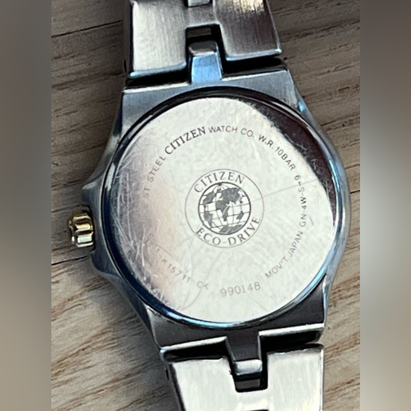Citizen Eco-Drive Ladies Watch Two Tone Bracelet and Case Black Dial - Picture 8 of 11